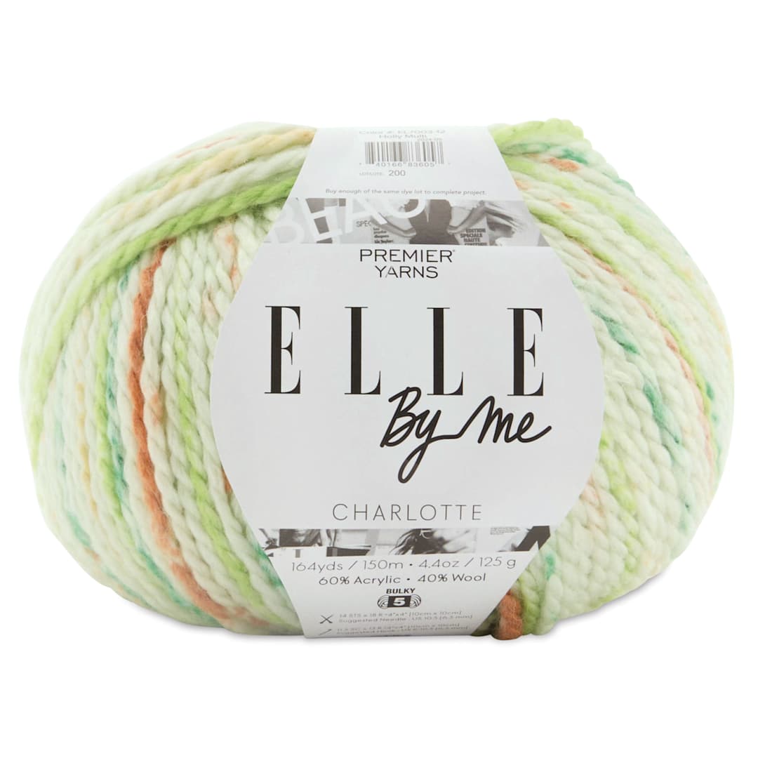 Open in modal - Premier Yarn Elle By Me Charlotte Multi Yarn - Holly, 164 yds