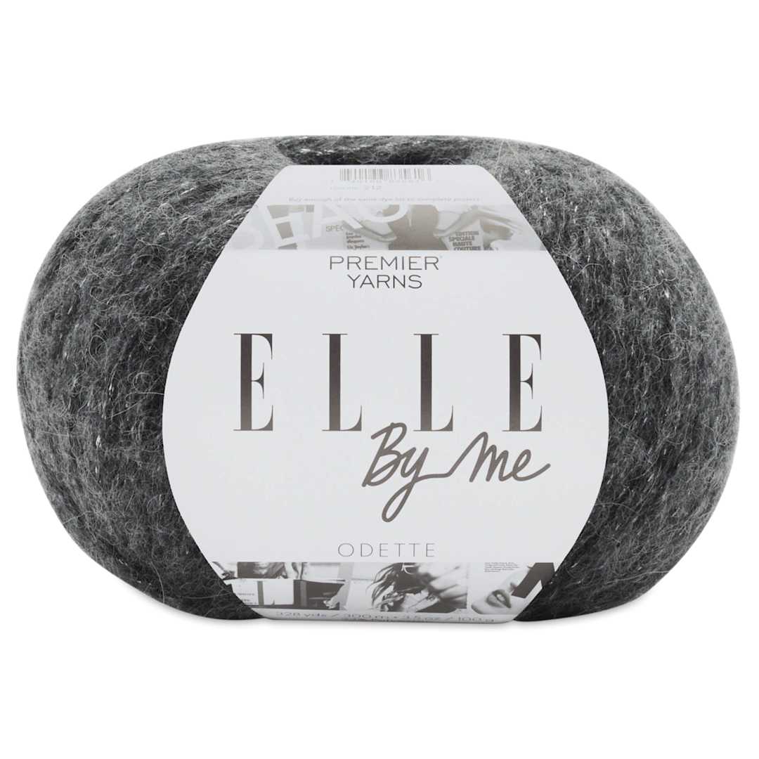 Open in modal - Premier Yarn Elle By Me Charlotte Solids Yarn - Ebony, 328 yds