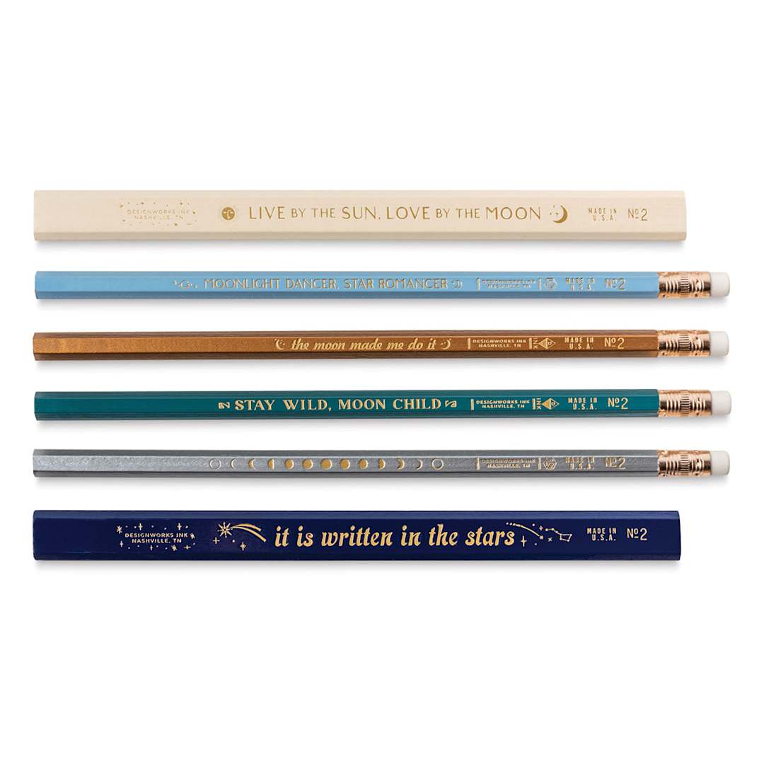 Open in modal - DesignWorks Ink Celestial Heavens Pencil Set, Set of 6