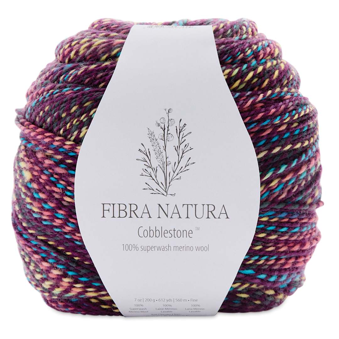 Open in modal - Fibra Natura Cobblestone Yarn - Mardi Gras, 612 Yards