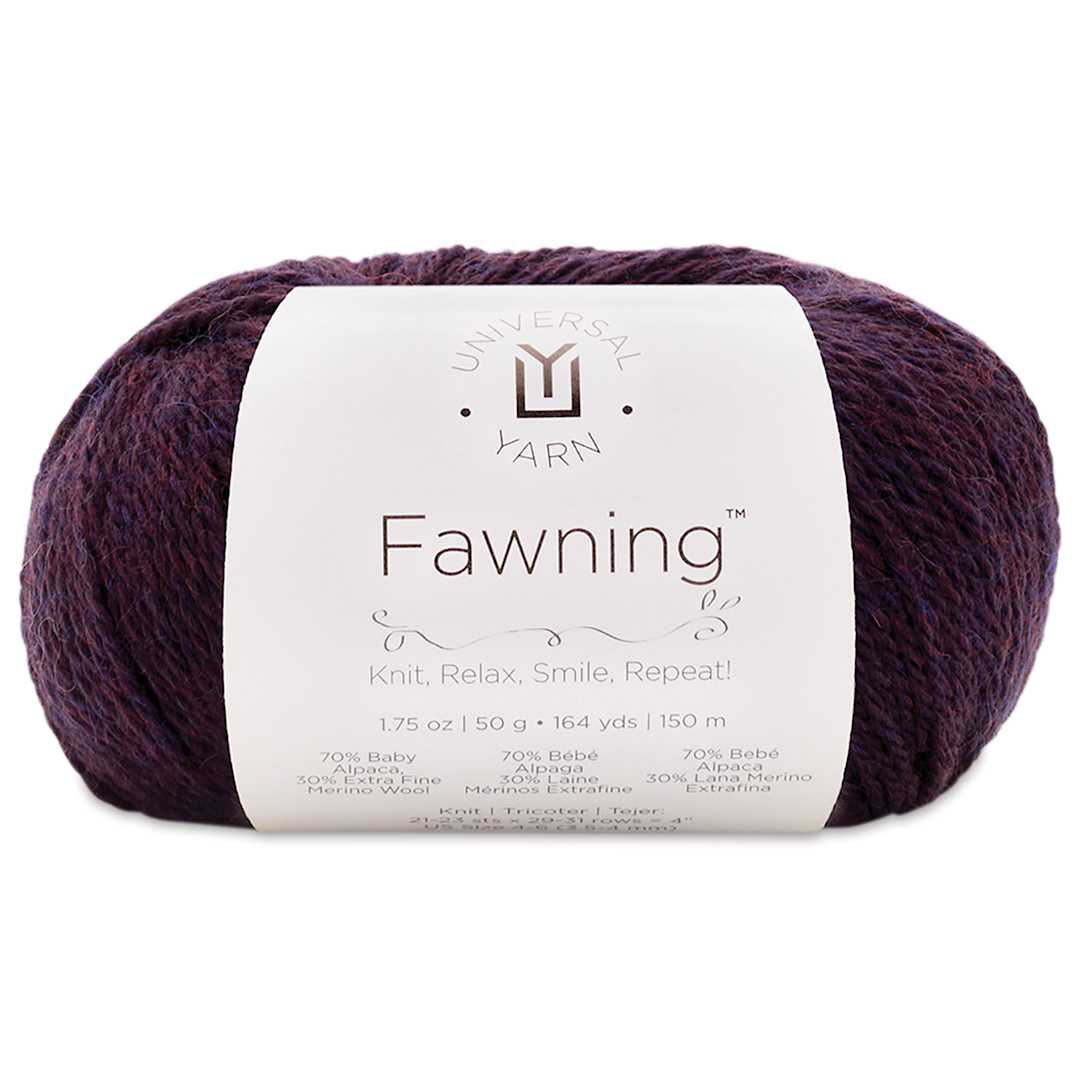 Open in modal - Universal Yarn Fawning Yarn - Midnight Plum