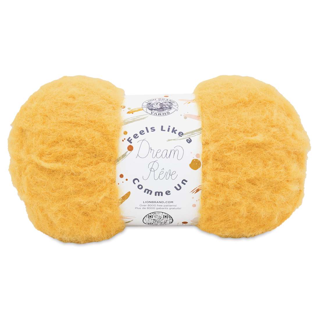 Open in modal - Lion Brand Feels Like A Dream Yarn - Sunflower, 207 yds