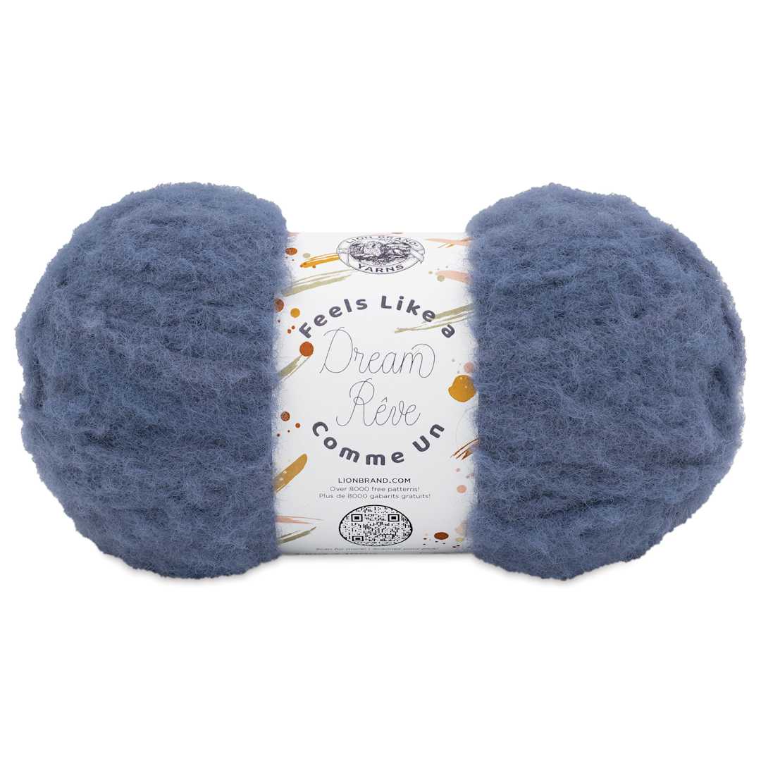 Open in modal - Lion Brand Feels Like A Dream Yarn - Dusty Blue, 207 yds