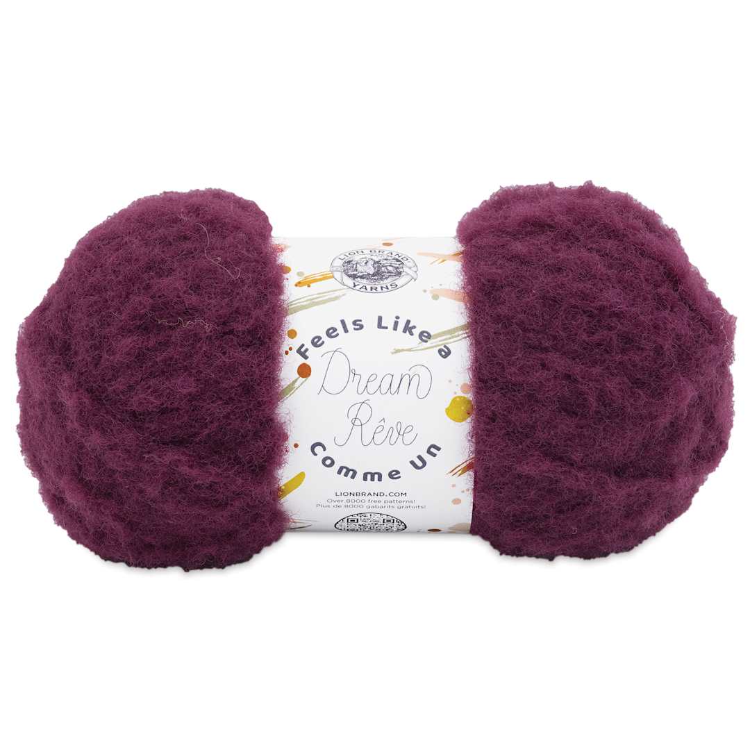 Open in modal - Lion Brand Feels Like A Dream Yarn - Eggplant, 207 yds