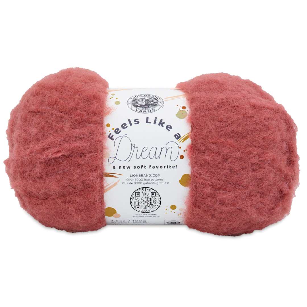 Open in modal - Lion Brand Feels Like A Dream Yarn - Cinnabar, 207 yds