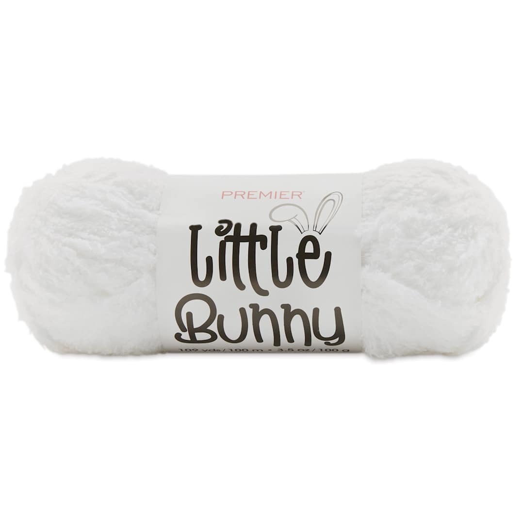 Open in modal - Premier Yarn Little Bunny Solids Yarn - White