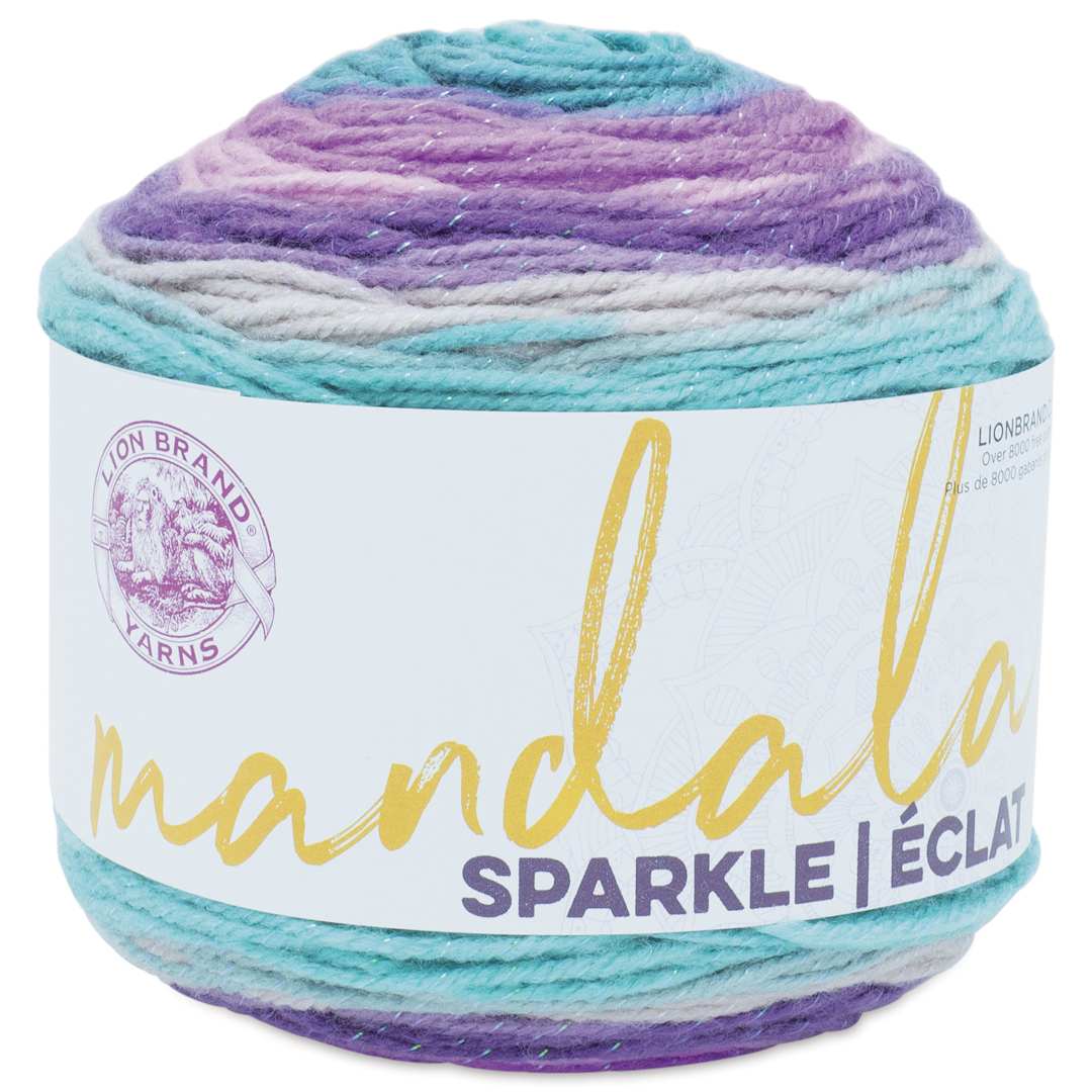 Open in modal - Lion Brand Mandala Sparkle Yarn - Aquila