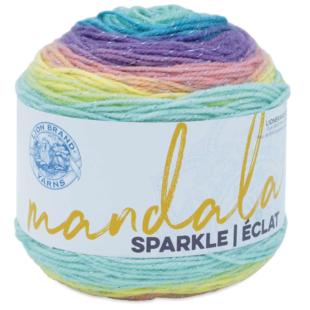 Open in modal - Lion Brand Mandala Sparkle Yarn - Serpens