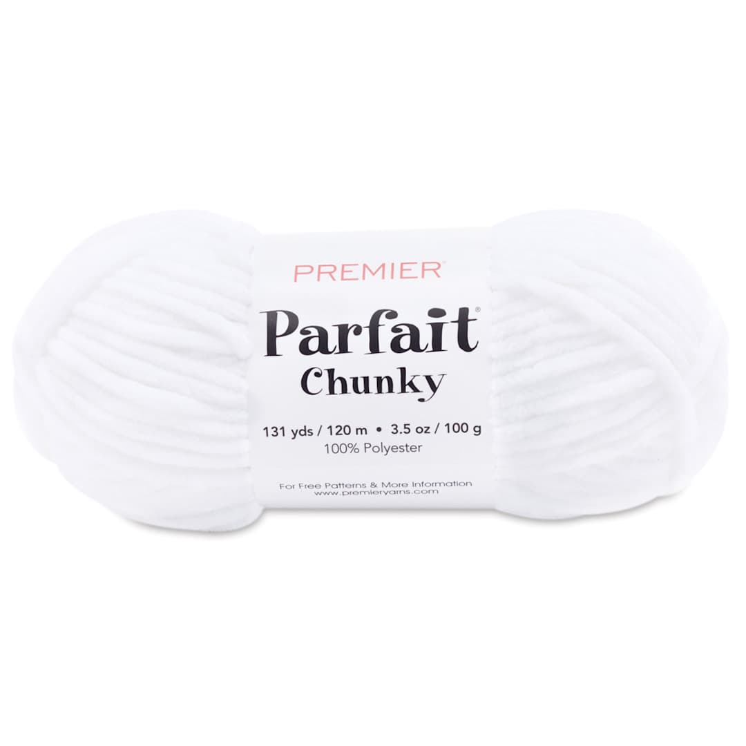 Open in modal - Premier Yarn Parfait Chunky Yarn - White