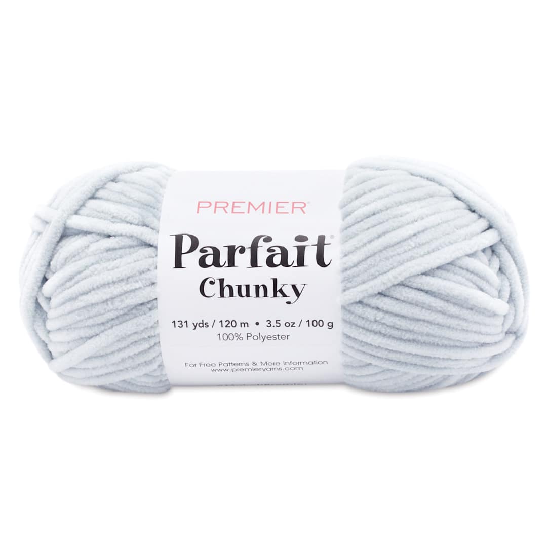 Open in modal - Premier Yarn Parfait Chunky Yarn - Pale Grey