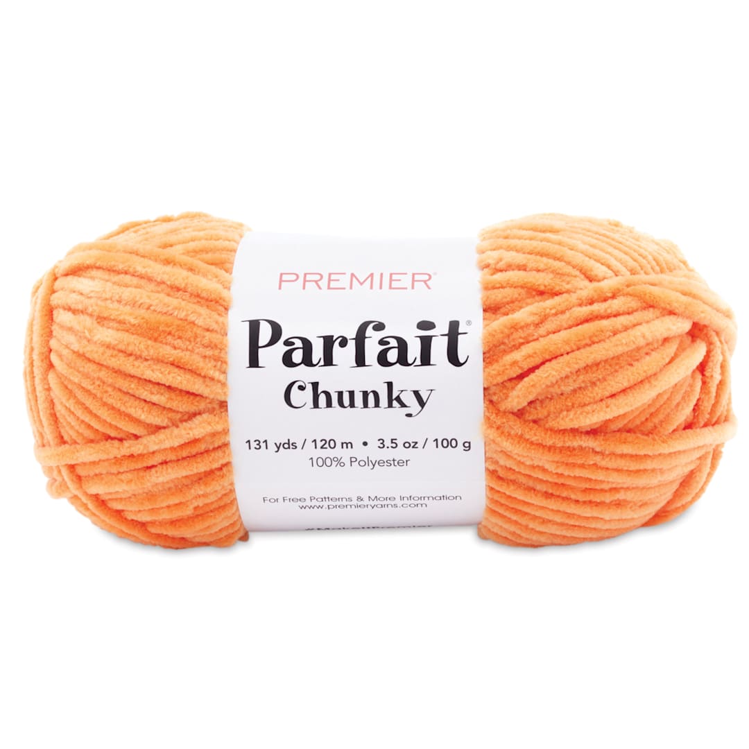 Open in modal - Premier Yarn Parfait Chunky Yarn - Tangerine