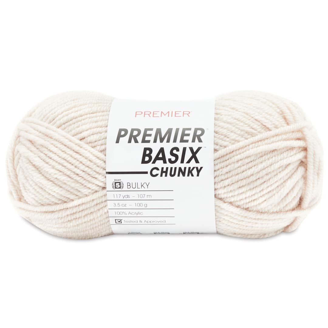 Open in modal - Premier Yarn Basix Chunky Yarn - Linen
