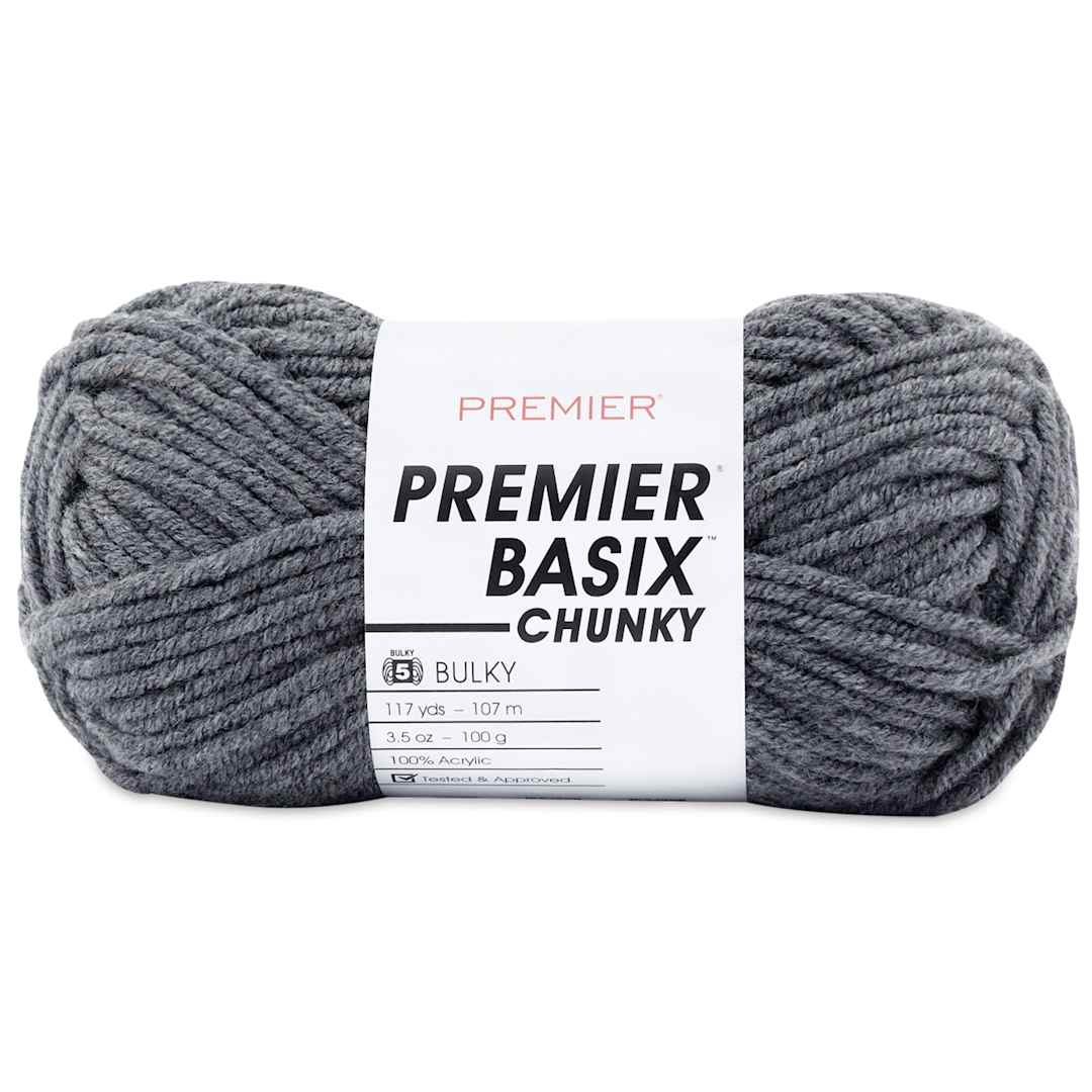 Open in modal - Premier Yarn Basix Chunky Yarn - Steel