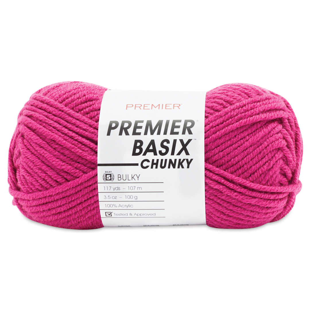 Open in modal - Premier Yarn Basix Chunky Yarn - Magenta