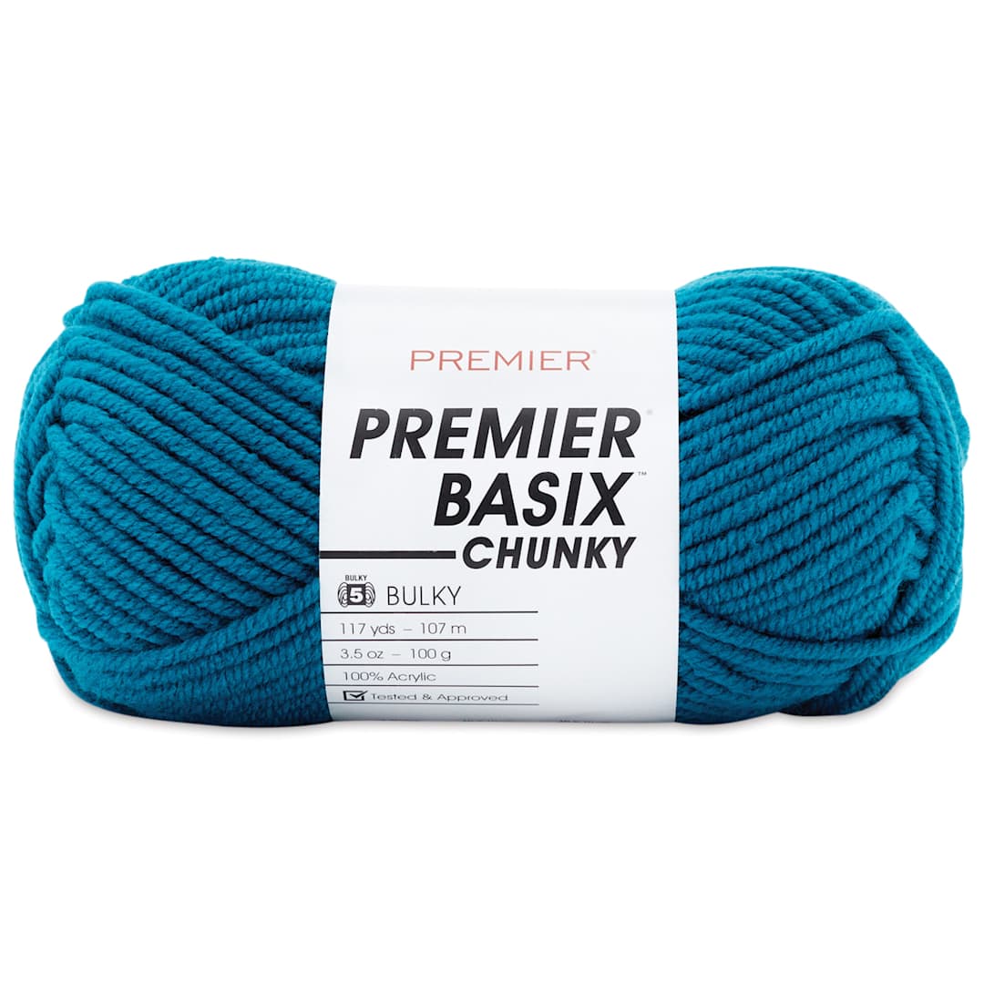 Open in modal - Premier Yarn Basix Chunky Yarn - Teal