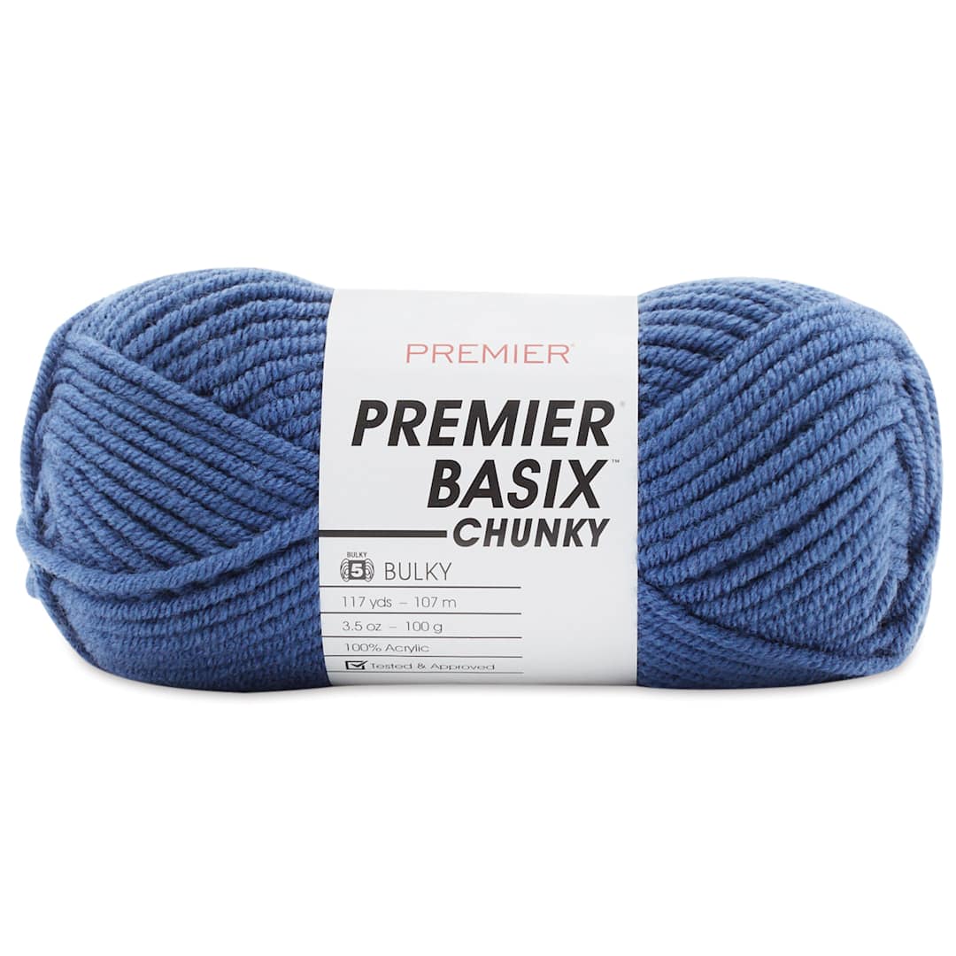 Open in modal - Premier Yarn Basix Chunky Yarn - Denim