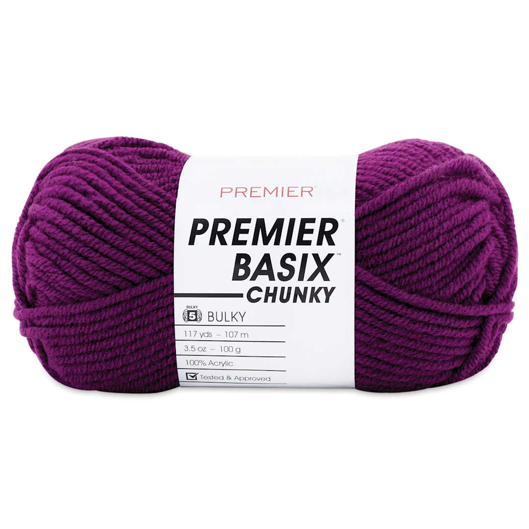 Open in modal - Premier Yarn Basix Chunky Yarn - Purple