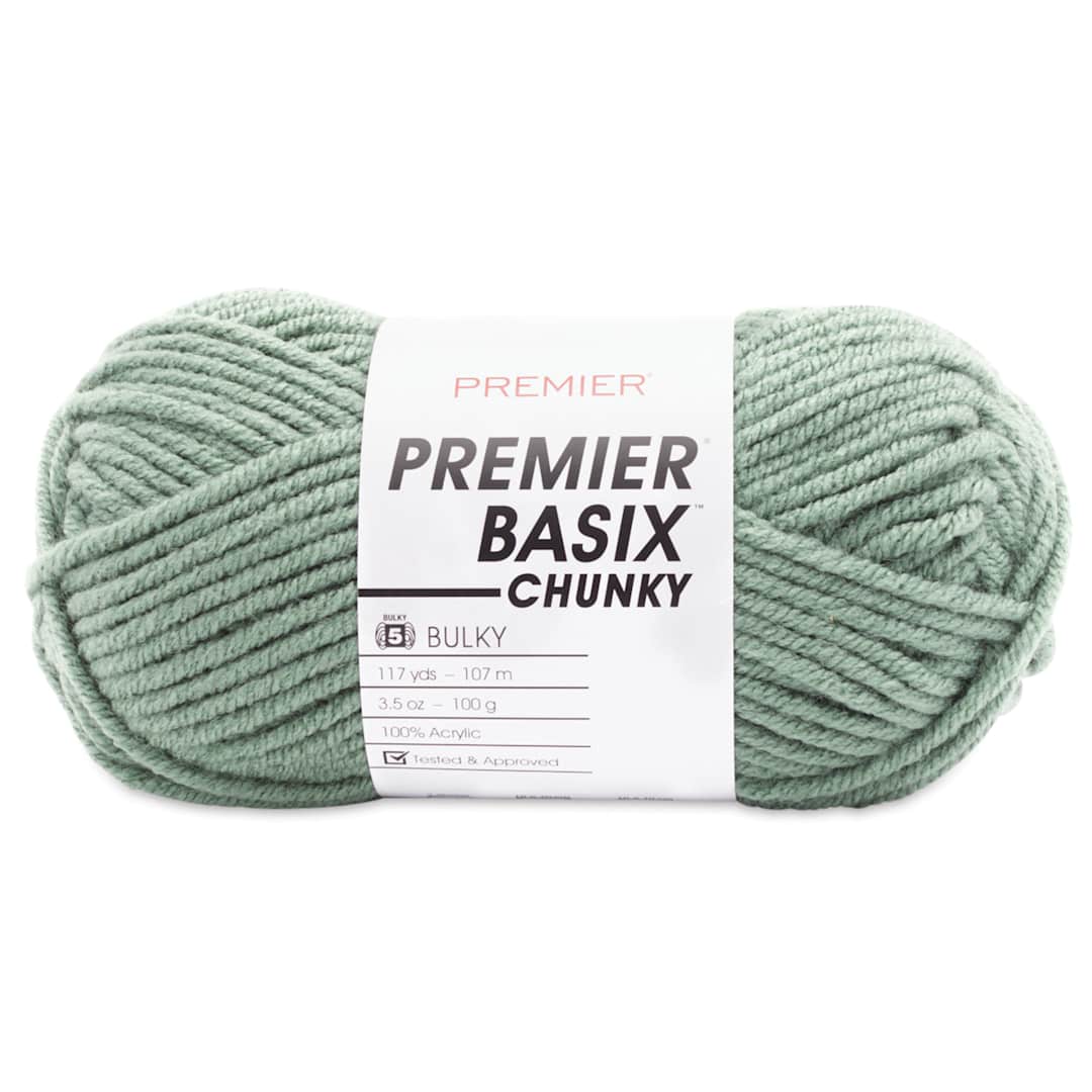 Open in modal - Premier Yarn Basix Chunky Yarn - Sage