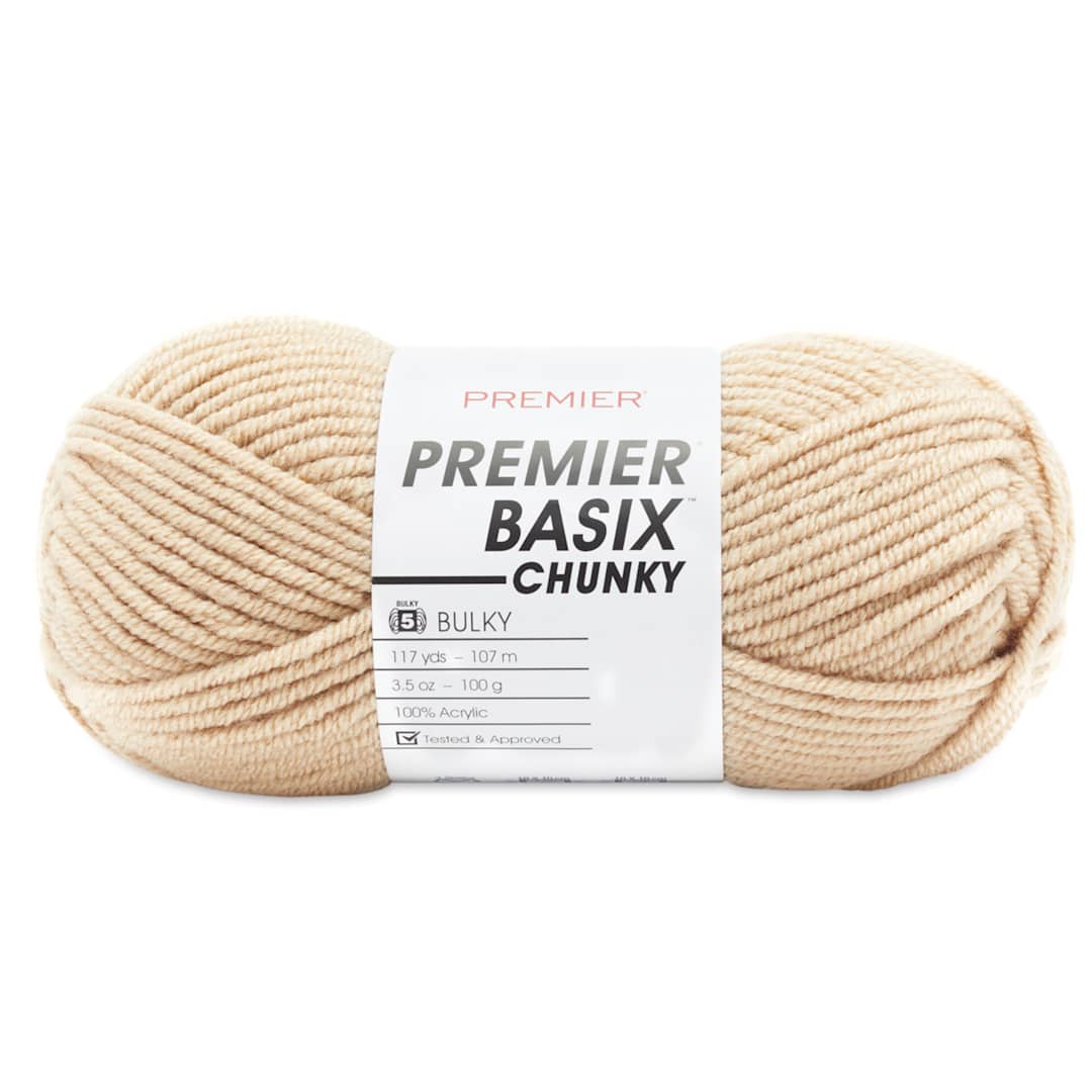 Open in modal - Premier Yarn Basix Chunky Yarn - Tan