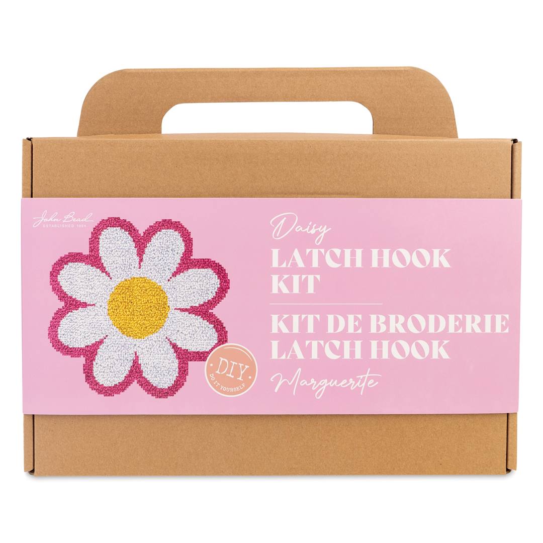 Open in modal - John Bead Latch Hook Kits - Daisy front of packaging