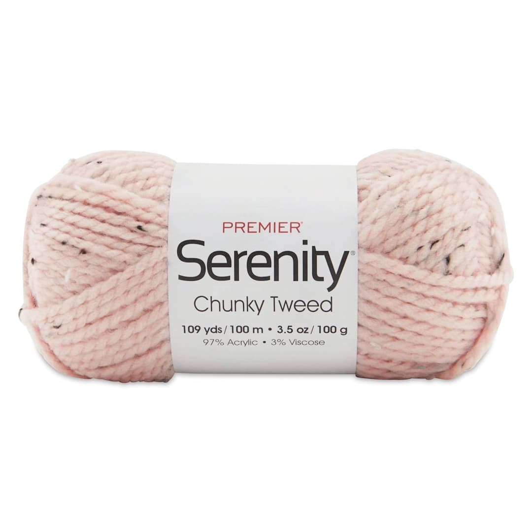 Open in modal - Premier Yarn Serenity Chunky Tweed Yarn - Pink