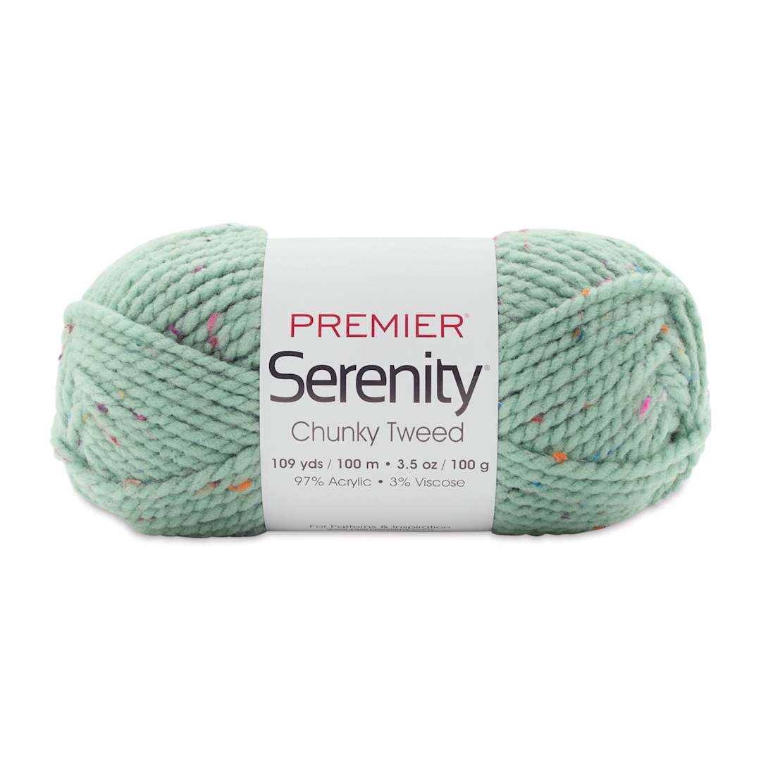 Open in modal - Premier Yarn Serenity Chunky Tweed Yarn - Seaglass