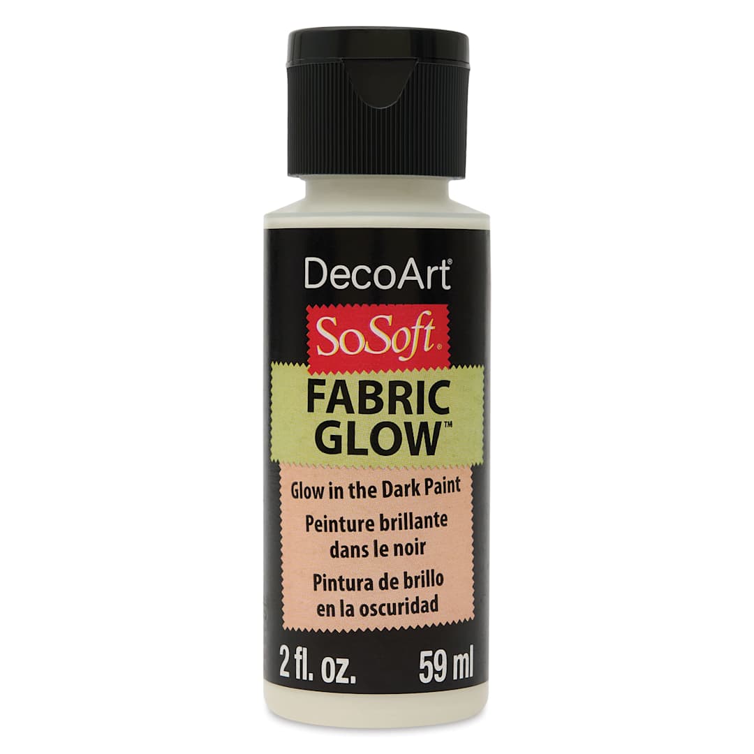 Open in modal - DecoArt SoSoft Fabric Glow Paint - 2 oz, Bottle