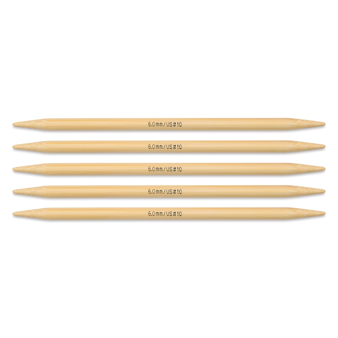 Open in modal - Skacel by Addi Bamboo Double Pointed Knitting Needles - Pkg of 5, US 10, 6"