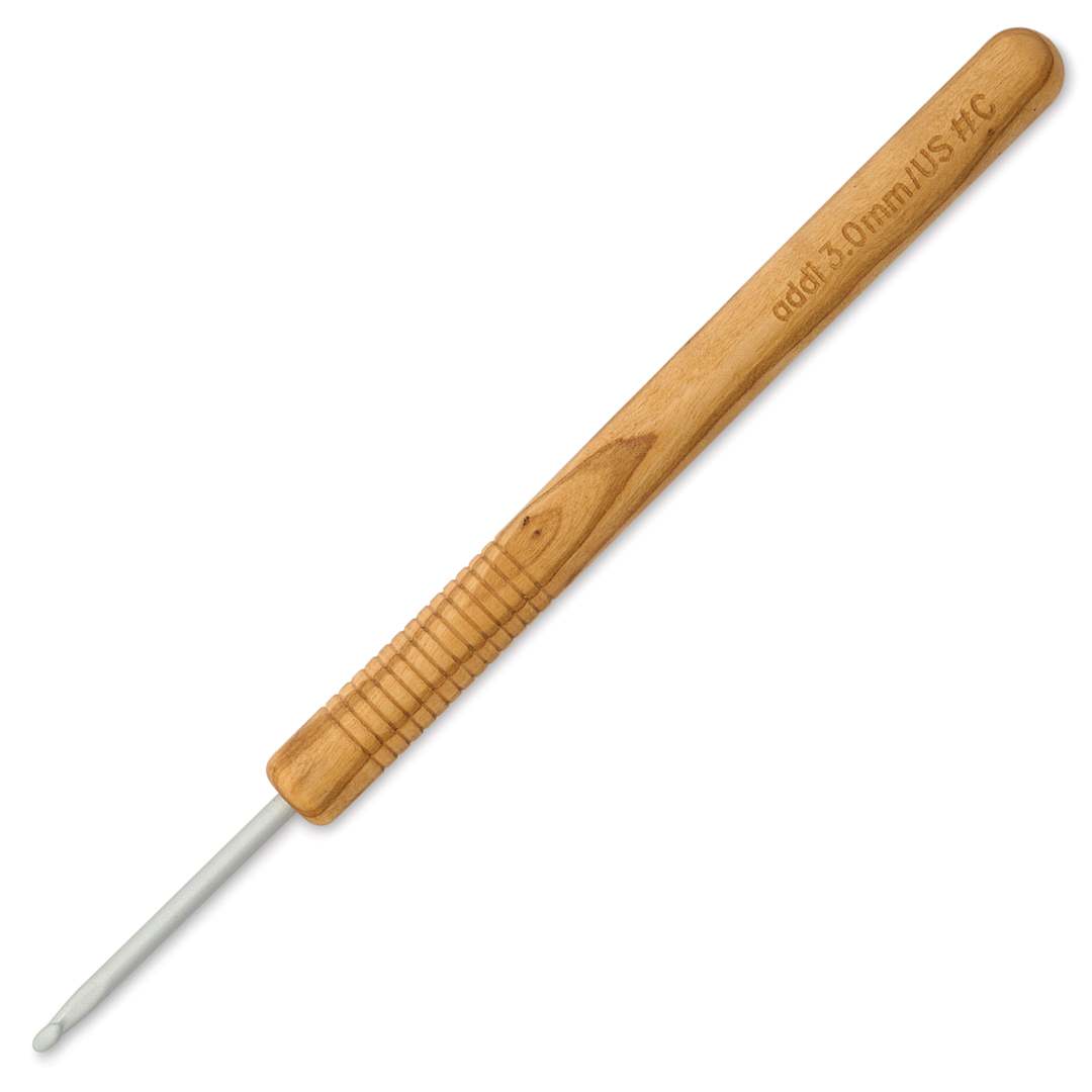 Open in modal - Skacel by Addi Olive Wood Crochet Hook - US C, 3.00 mm