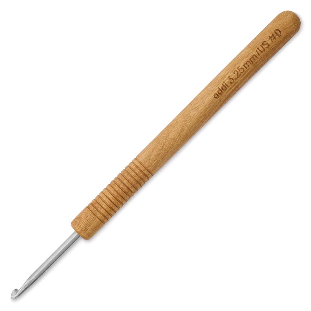 Open in modal - Skacel by Addi Olive Wood Crochet Hook - US D, 3.25 mm