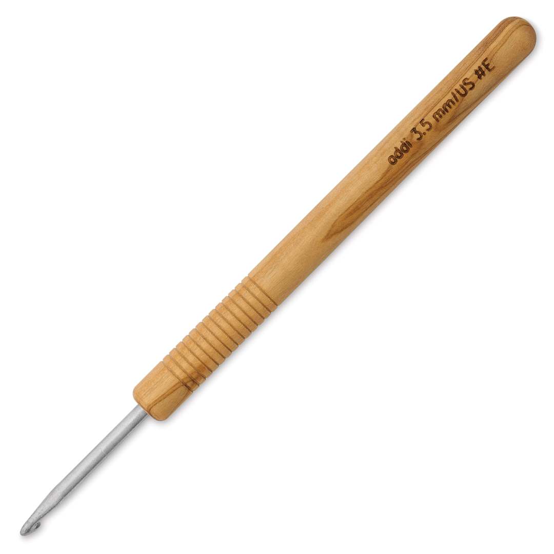Open in modal - Skacel by Addi Olive Wood Crochet Hook - US E, 3.50 mm