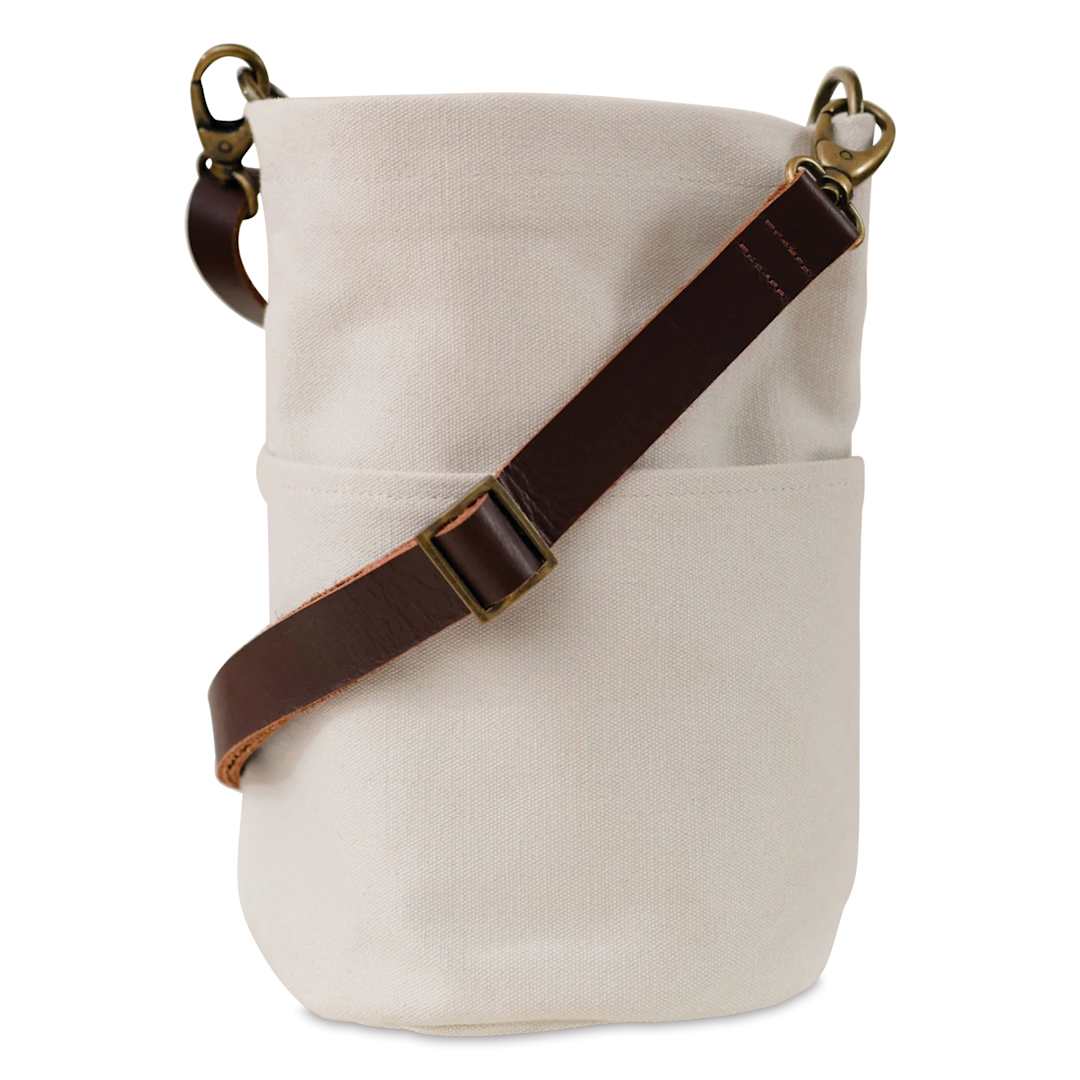 Open in modal - Twig & Horn Canvas Bucket Bag - Oyster