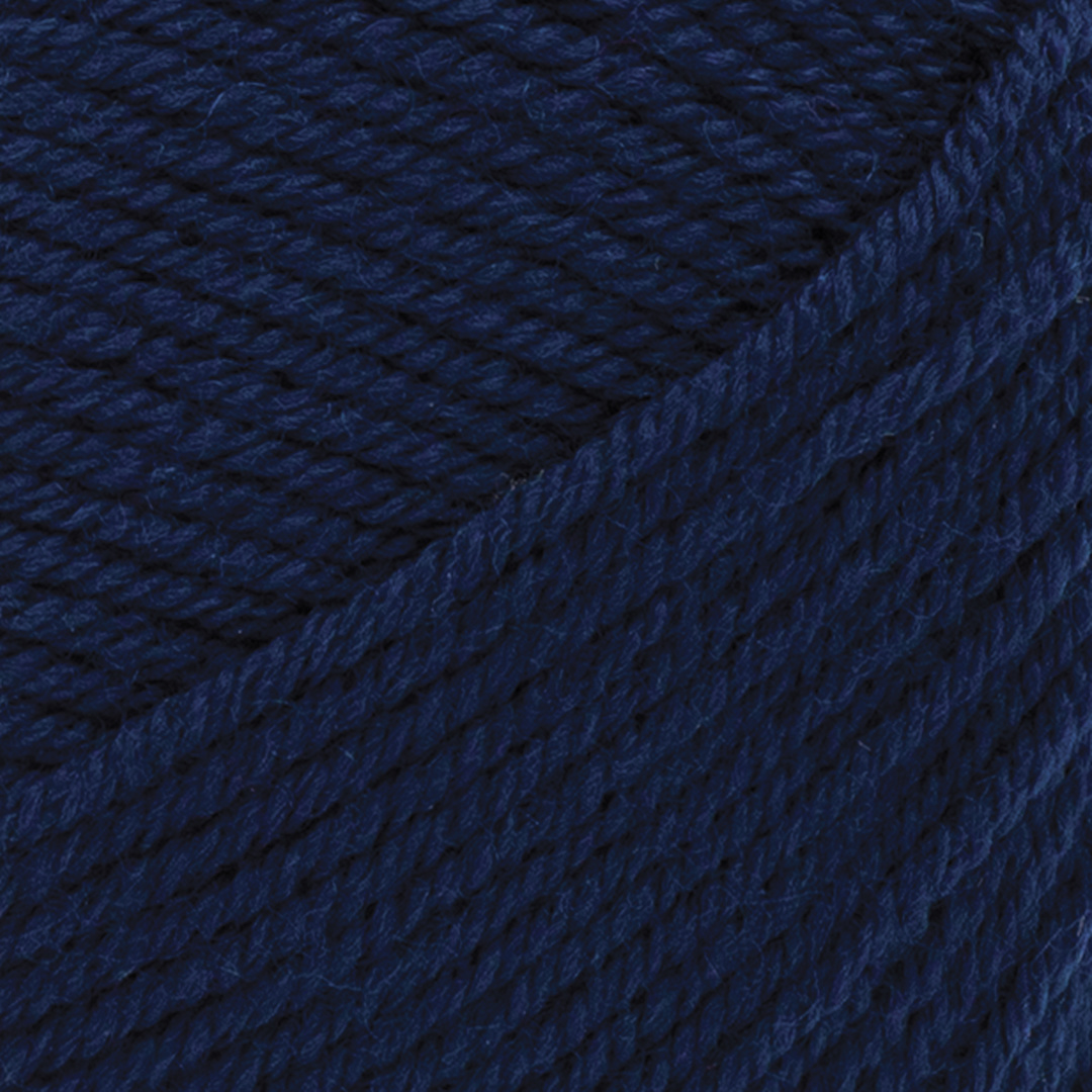Open in modal - Lion Brand Yarn Collection Superwash Merino Yarn - Midnight Blue close up to show texture