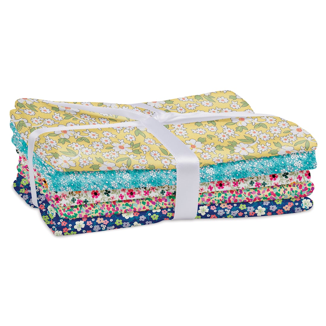 Open in modal - Fabric Palette Cotton Fat Quarter Bundle - Pkg of 5, Floral