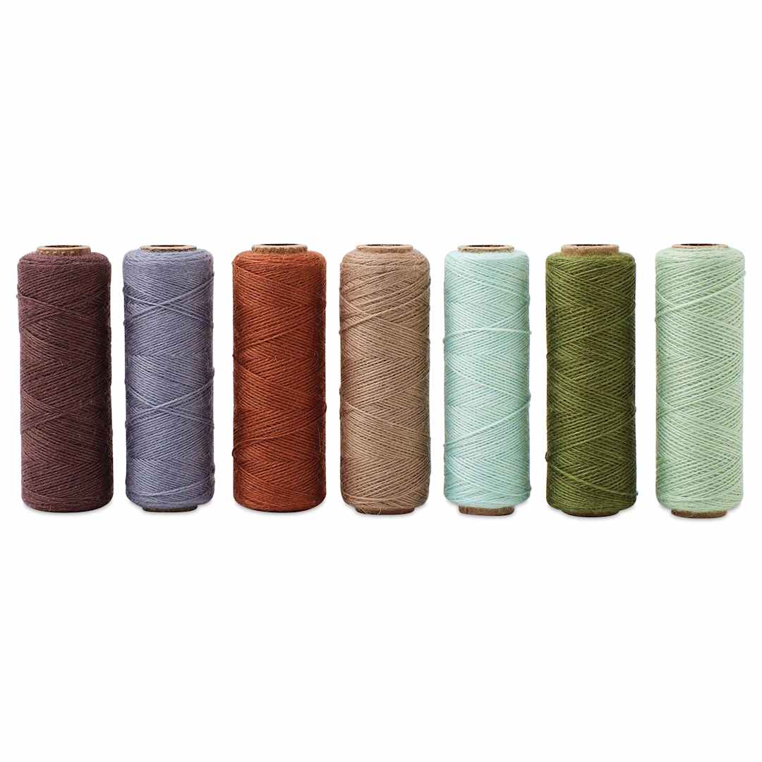 Open in modal - Gist Yarn Array Wool Weaving Yarn - Pkg of 7, Nature
