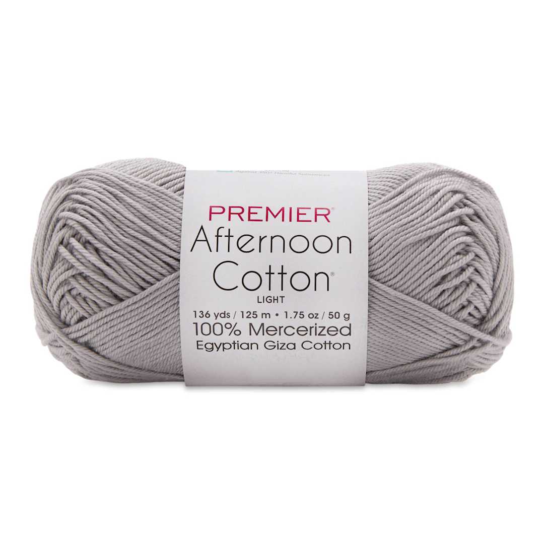 Open in modal - Premier Yarn Afternoon Cotton Yarn - Mist, skein