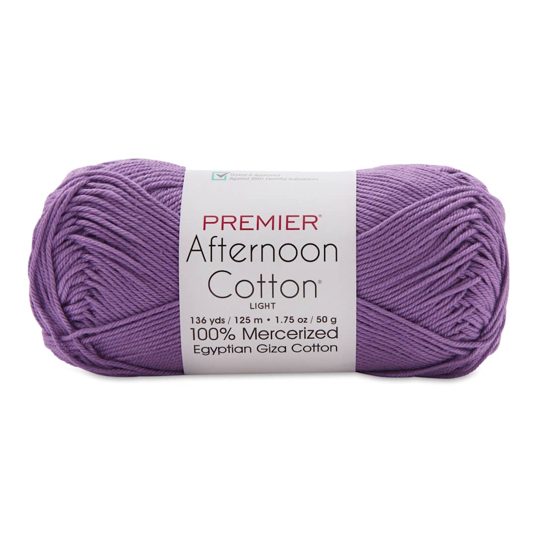 Open in modal - Premier Yarn Afternoon Cotton Yarn - Orchid, skein