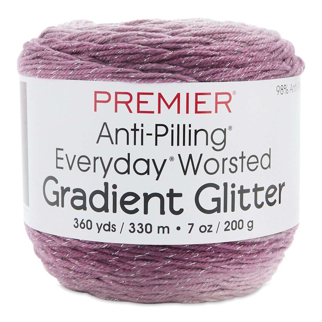 Open in modal - Premier Yarn Anti-Pilling Everyday Worsted Gradient Glitter Yarn - Thistle Tones packaging