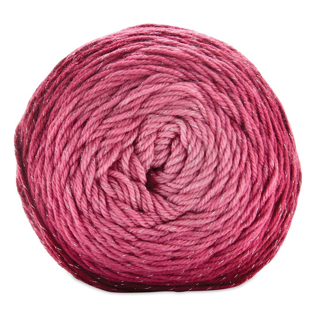 Open in modal - Premier Yarn Anti-Pilling Everyday Worsted Gradient Glitter Yarn - Sangria Tones