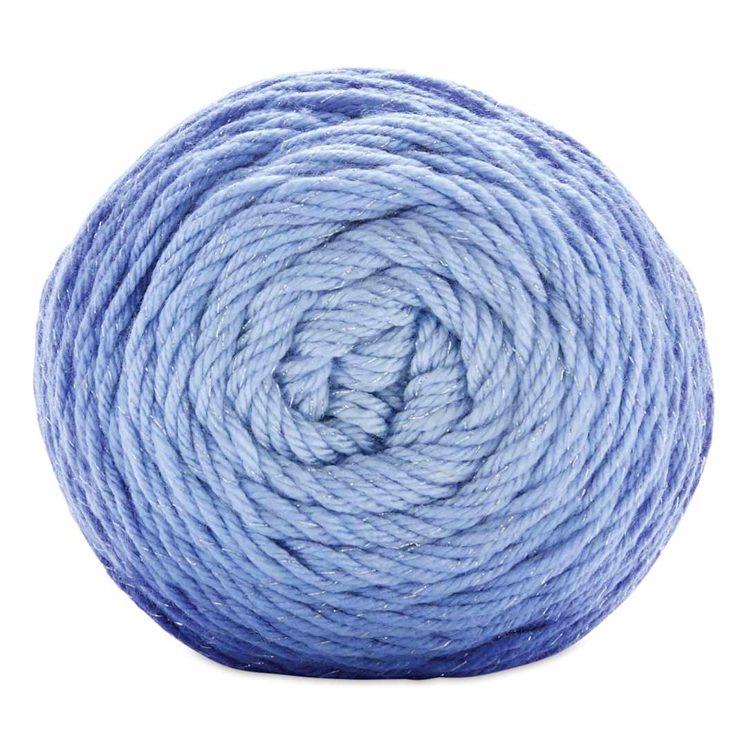 Open in modal - Premier Yarn Anti-Pilling Everyday Worsted Gradient Glitter Yarn - Royal Blue Tones