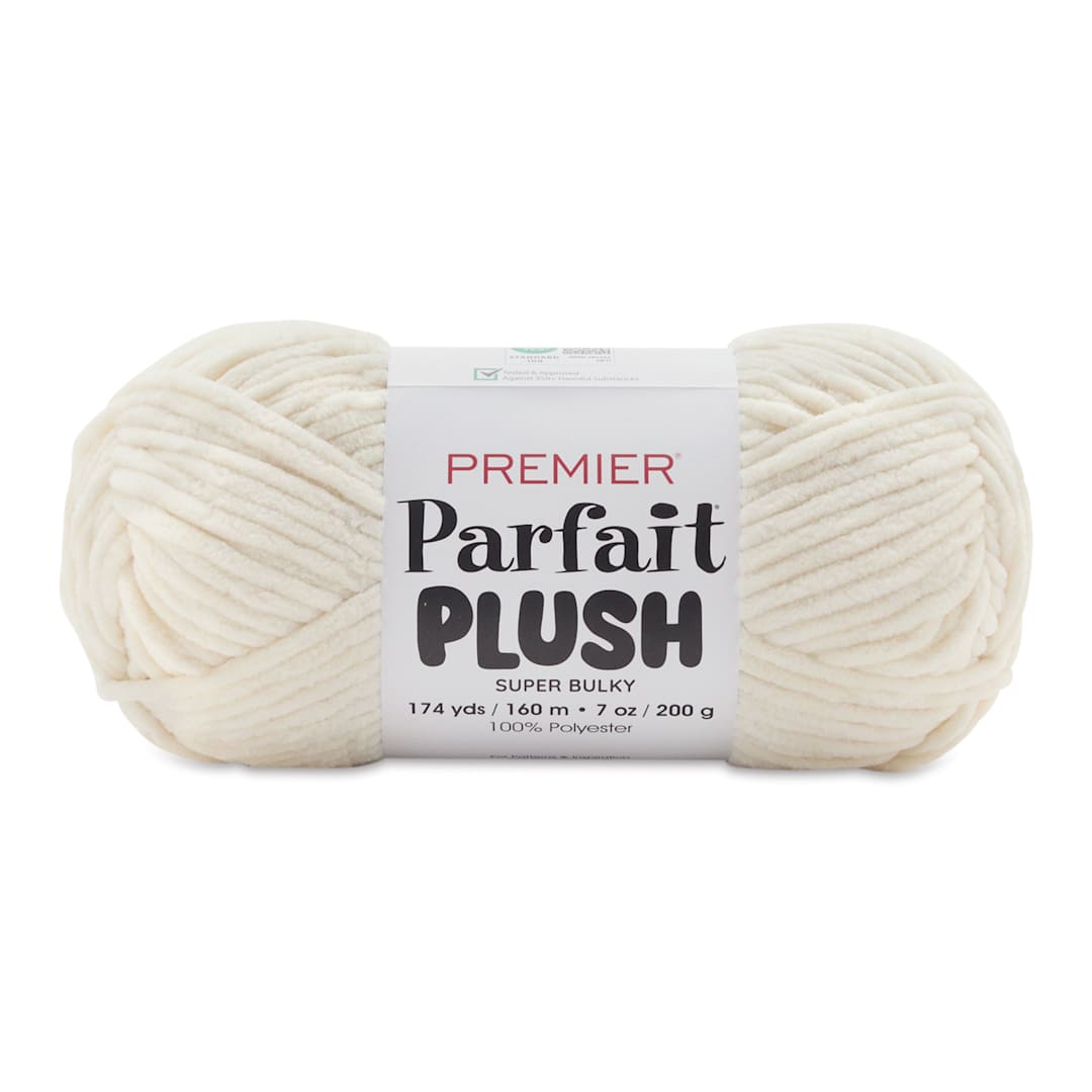 Open in modal - Premier Yarn Parfait Plush Yarn - Cream, 7 oz