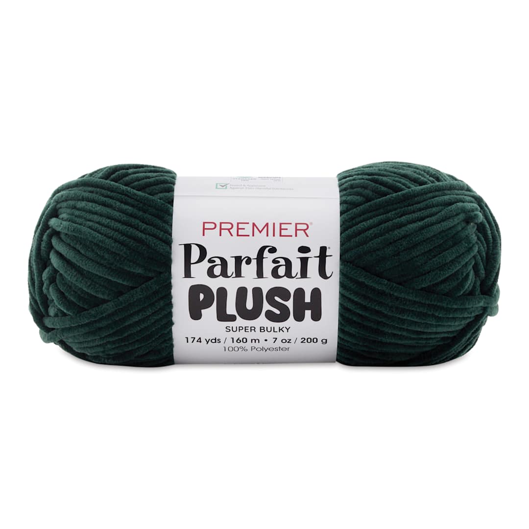 Open in modal - Premier Yarn Parfait Plush Yarn - Evergreen, 7 oz