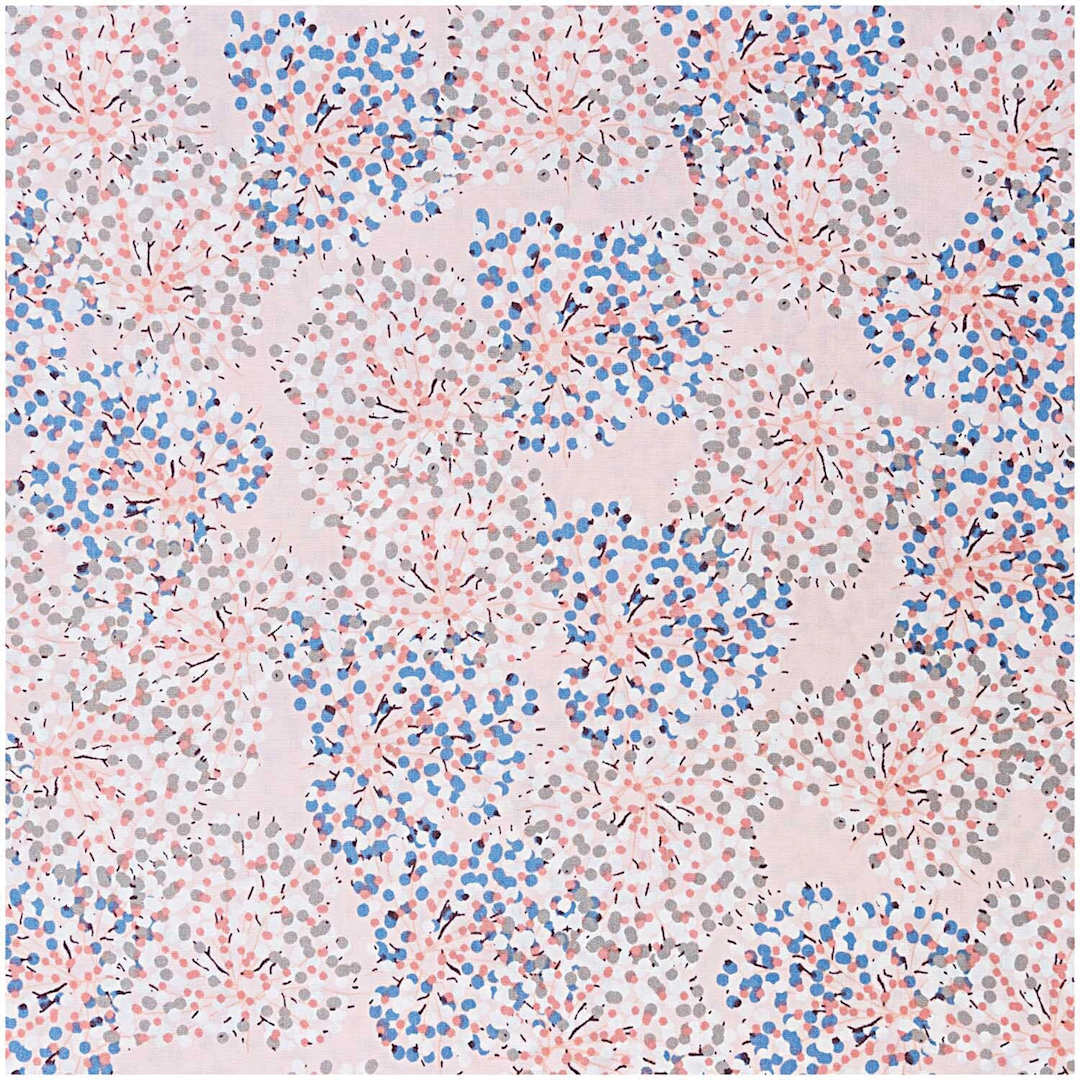 Open in modal - Rico Design Printed Cotton Fabric - Pink Allium, 50 cm x 140 cm