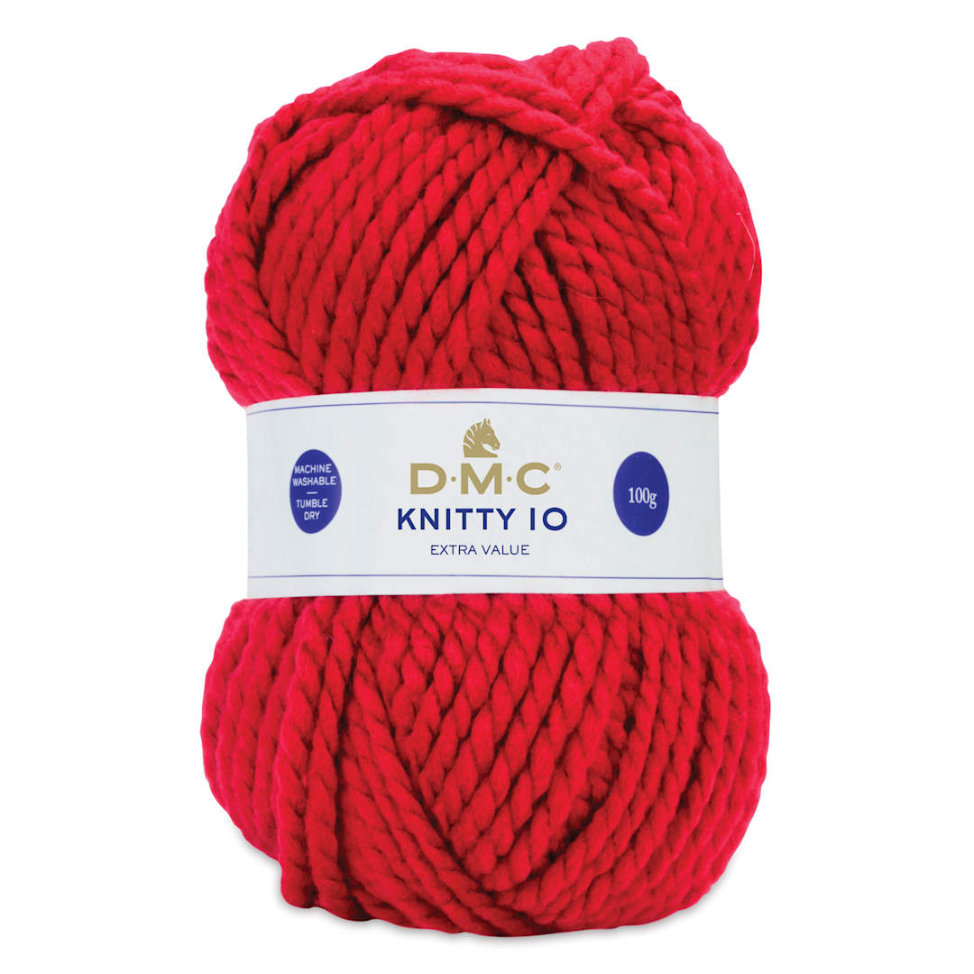 Open in modal - DMC Knitty 10 Yarn - 833 Red, 89 yards