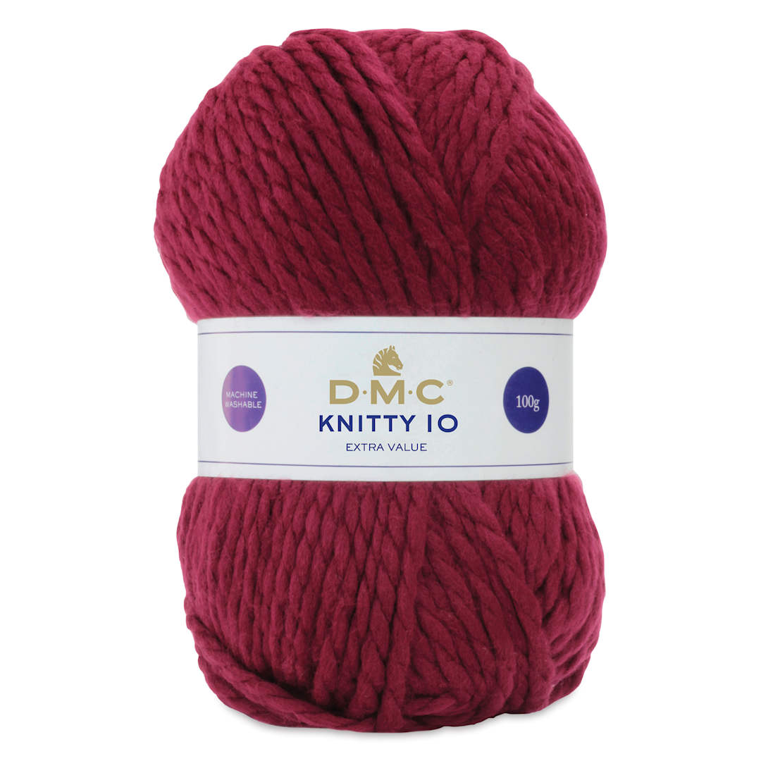 Open in modal - DMC Knitty 10 Yarn - 841 Red, 89 yards