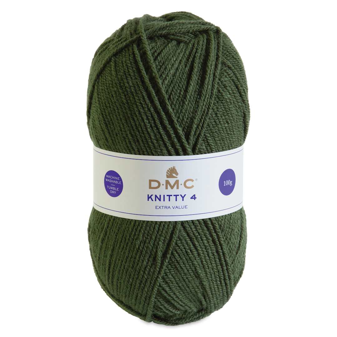 Open in modal - DMC Knitty 4 Yarn - 602 Green, 306 yards