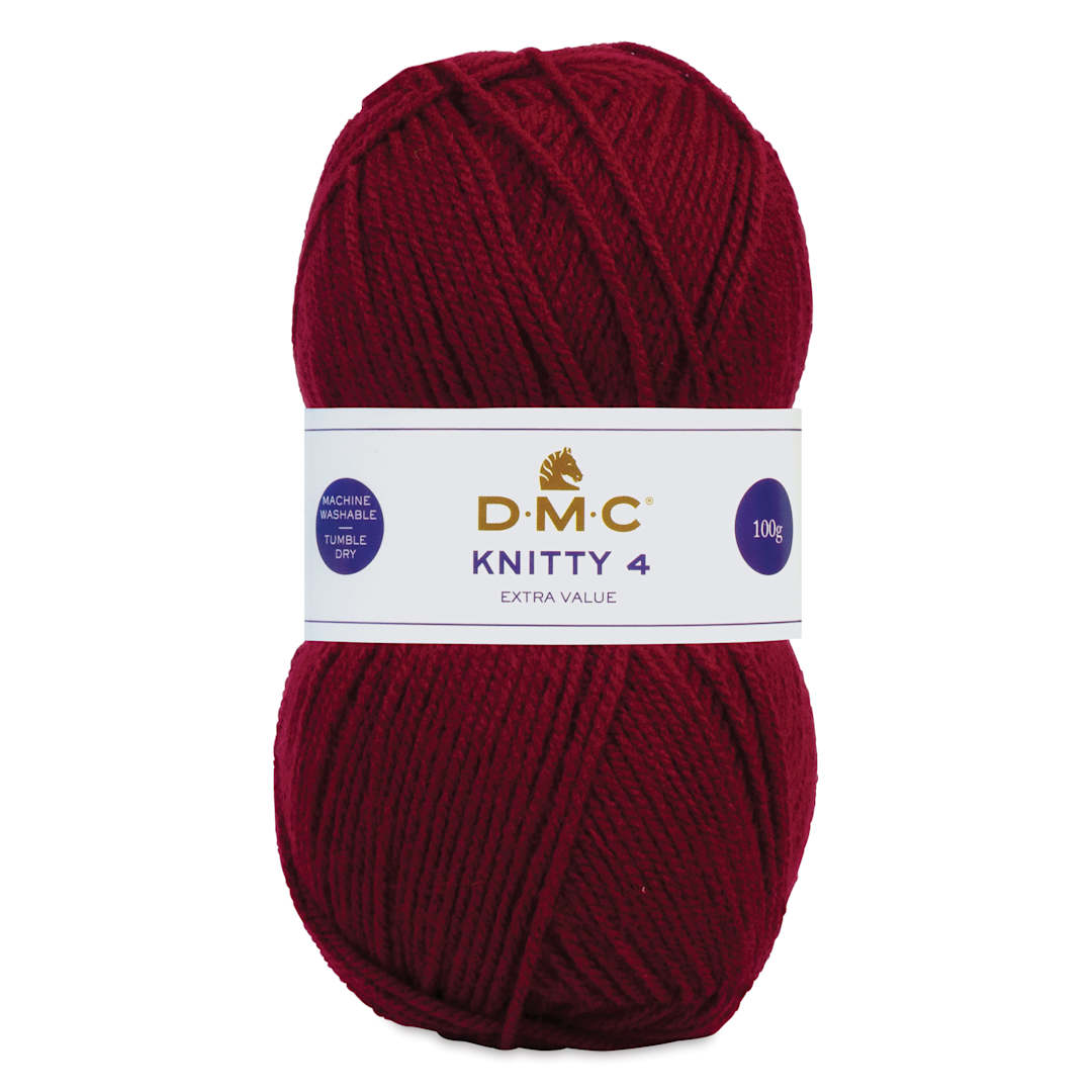 Open in modal - DMC Knitty 4 Yarn - 841 Red, 306 yards