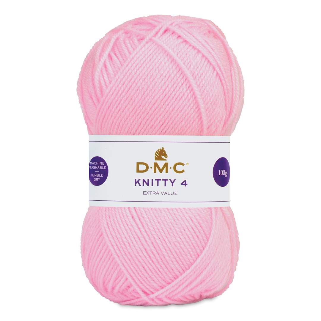 Open in modal - DMC Knitty 4 Yarn - 958 Pink, 306 yards