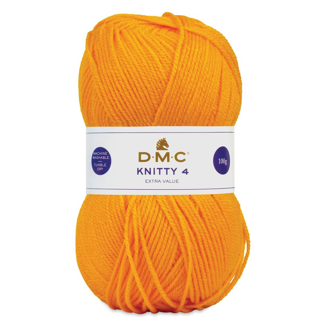 Open in modal - DMC Knitty 4 Yarn - 978 Orange, 306 yards