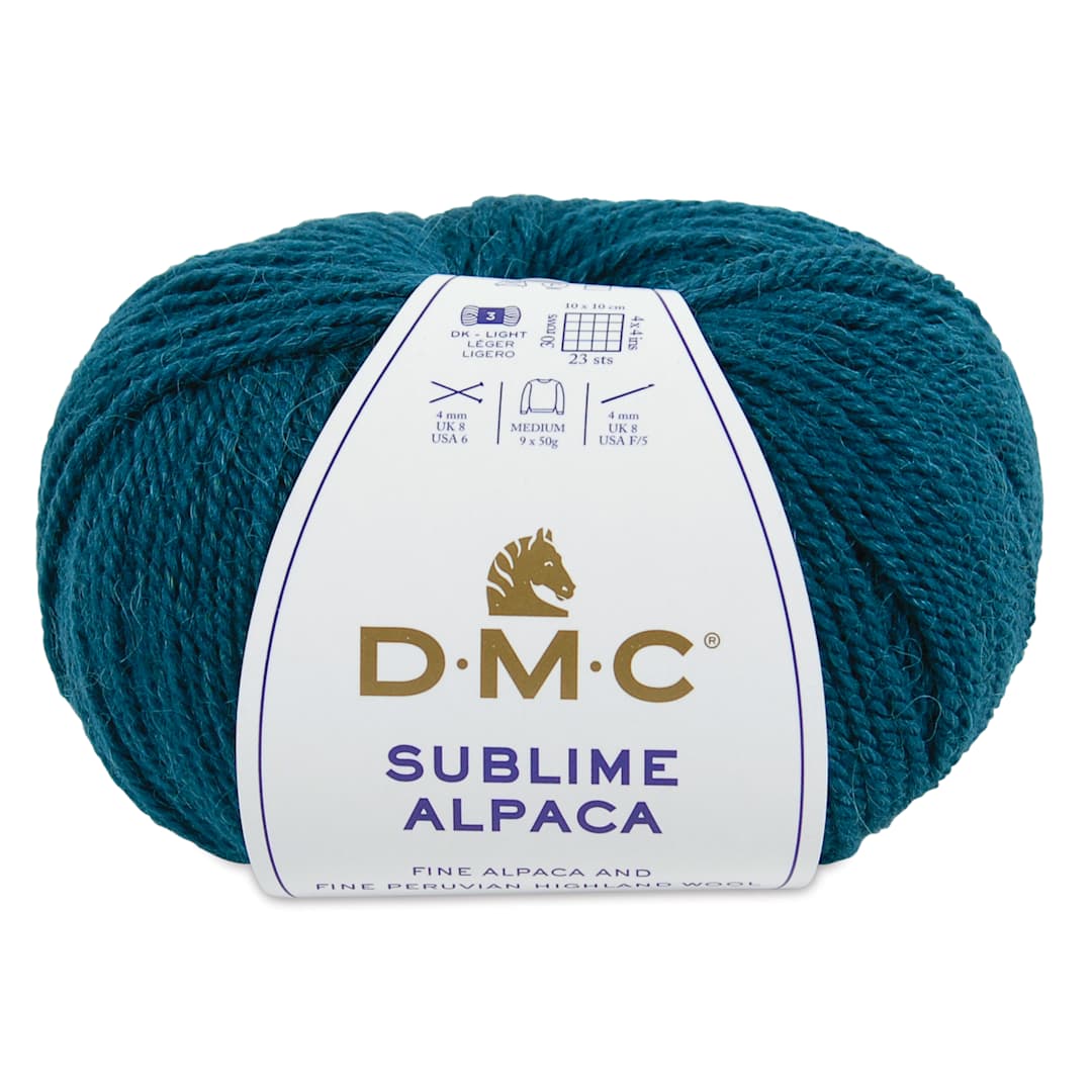 Open in modal - DMC Sublime Alpaca Yarn - 728 Blue, 126 yards